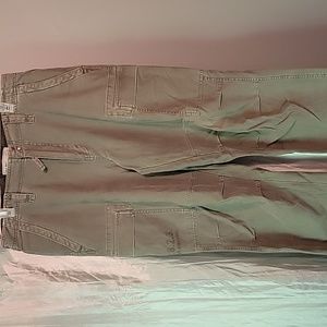 Vintage Mens Old Navy Heavy Cargo pants size 33x34 Army green